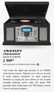 Crosley Troubadour Black & Chrome