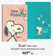 iLuv iPad Mini Snoopy Folio Portfolio Case- Eace