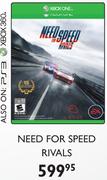Xbox One Need For Speed Rivals