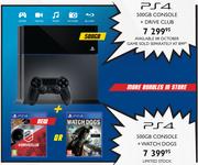 PS4 500GB Console+ Drive Club