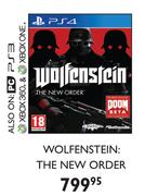 PS4 Wolfenstein: The New Order