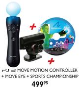 PS3 Move Motion Controller + Move Eye + Sports Championship