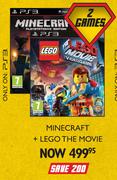 PS3 Minecraft + Lego The Movie