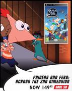 PSP Phineas And Ferb: Across The 2nd Dimension Title