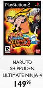 PS2 Naruto Shippuden Ultimate Ninja4 Titles