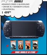 PSP Bundle Assassin's Creed2: Bloodlines+ Driver 76+ Rainbow6: Vegas+ Splintercell