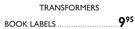 Transformers Book Labels