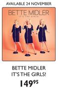 Bette Midler It's The Girls!