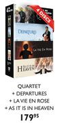 Quartet + Departures + La Vie En Rose + As It Is In Heaven-4 Discs