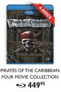 Pirates Of The Caribbean Four Movie Collection 4 Discs