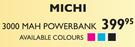 Michi 3000mAh Powerbank