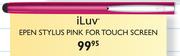 iLuv Epen Stylus Pink For Touch Screen