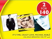 It's Time,Crazy Love,Michael Buble CDs-Each