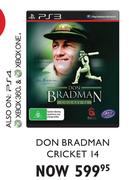 PS3 Don Bradman Cricket 14