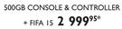 Xbox 360 500GB Console & Controller+ Fifa 15