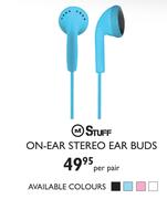 Stuff On-Ear Stereo Ear Buds-Per pair