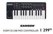 Samson KGRM 25 USB Midi Controller