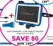 Car Charger+Car Tablet Mount