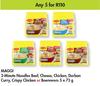 Maggi 2 Minute Noodles Beef,Cheese,Chicken,Durban Curry,Crispy Chicken Or Boerewors-For 5x73g