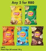 Lay's Potato Chips (All Variants)-For Any 5 x 120g