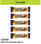 Cadbury 5 Star Chocolate Bar-For 5 x 48.5g