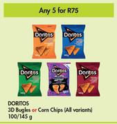 Doritos 3D Bugles Or Corn Chips (All Variants)-For Any 5 x 100g/145g