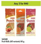 Safari Fruit Rolls (All Variants)-For Any 3 x 80g