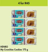 Henro My Crunchies Cookies-For 4 x 175g