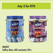 Milkit Toffee Bars (All Variants)-For Any 2 x 50's