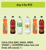 Coca-Cola Zero, Fanta,Sprite, Stoney Or Schweppes Indian Tonic Soft Drinks 1 Ltr - For Any 6