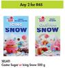 Selati Castor Sugar Or Icing Snow 500g -For Any 2
