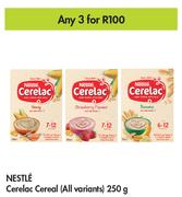 Nestle Cerelac Cereal (All Variants) 250g - For Any 3