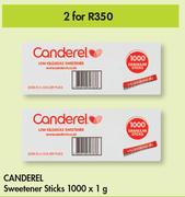 Canderel Sweetener Sticks 1000 x 1g- For 2