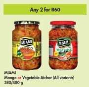 Miami Mango Or Vegetable Atchar (All Variants)-For Any 2 x 380/400g