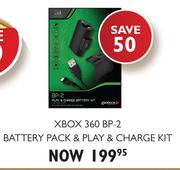 XBOX 360 BP-2 Battery Pack & Play & Charge Kit