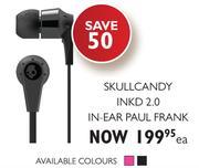 Skullcandy INKD 2.0 In-Ear Paul Frank-Each