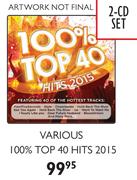 Various 100% Top 40 Hits 2015 2CD Set