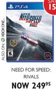 Need For Speed Rivals PS4