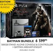 PS4 500GB Stand-Alone Console & Controller+ Batman Arkham Knight