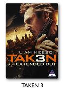 Taken 3-2 DVD's