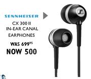 Sennheiser CX 300 11 In Ear canal Earphones