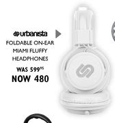 Urbanista Foldable On Ear Miami Fluffy Headphones