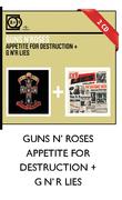 Guns N' Roses Appetite For Destruction + G N' R Lies CDs-Each Set Of 2 CD's