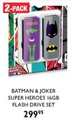 Emtec Batman & Joker Super Heroes 16GB Flash Drive Set Of 2 Pack