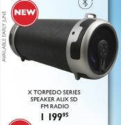 X Torpedo Series Speaker Aux SD FM Radio