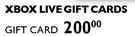 XBox Live Gift Cards 200