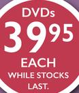 Sorcerer's Apprentice DVD-Each
