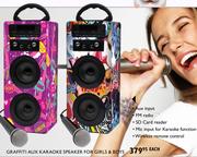 Stuff Graffiti Aux Karaoke Speaker For Girls & Boys