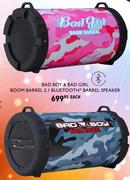 Bad Boy & Bad Girl Boom Barrel 2.1 Bluetooth Barrel Speaker