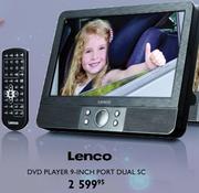 Lenco DVD Player 9" Port Dual SC
